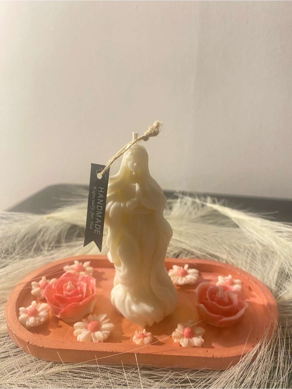 Handmade Virgin Mary Decorative candle